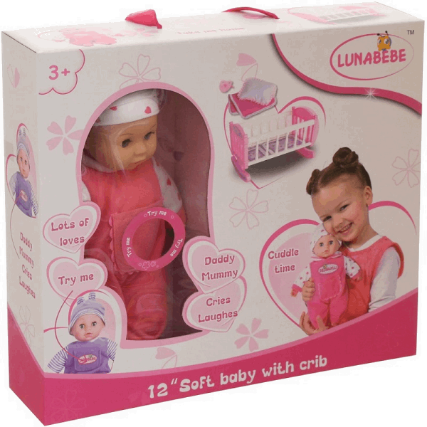 BestToys Doll A doll with a cradle | Lunabebe